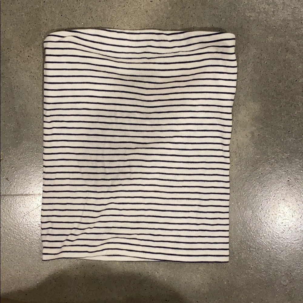 Soft stripped tube top